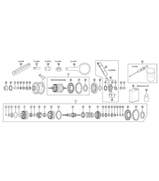 Komponenten für Schalteinheit CJ-S700