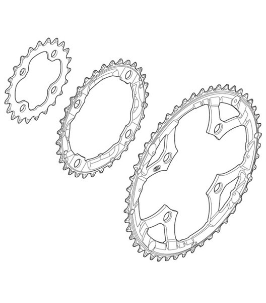 Kettenblatt Deore FC-M591 Triple 26 Zähne 64 mm