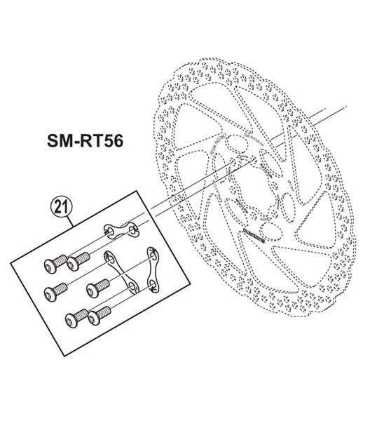 Bremsscheibe SM-RT56, 160 mm, 6-Loch