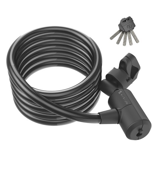 Masset Spiralkabelschloss mit Schlüssel