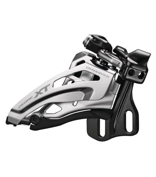 Umwerfer Deore XT FD-M8020 Double 11-Gang Front-Pull, ohne Platte / E-Type, 66-69°, 34-38 Zähne