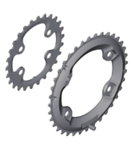 Kettenblatt Deore XT FC-M8000 Double, 34 Zähne, BB, 96 mm