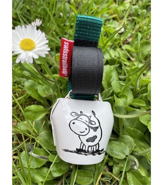 Swisstrailbell 'Kuh Happy' handbemalt