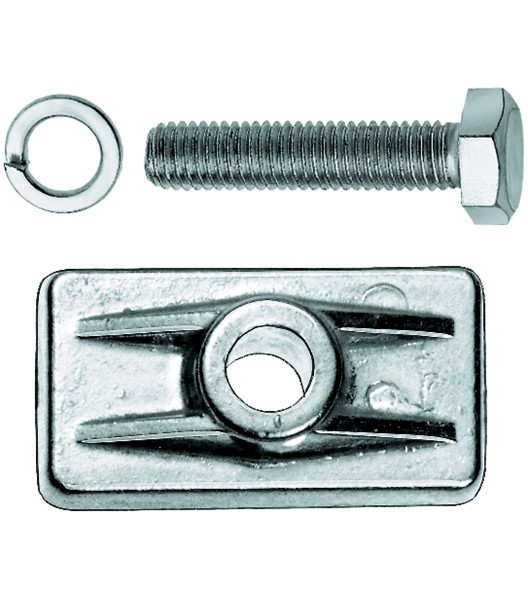 Seitenständer Montage-Platte Alu