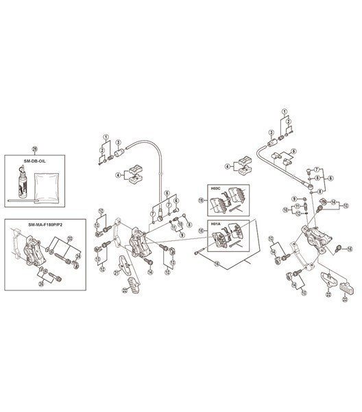 Scheibenbremsen-Set Saint M820 H