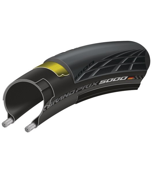 Pneu Grand Prix 5000 25-622, 700x25C falt