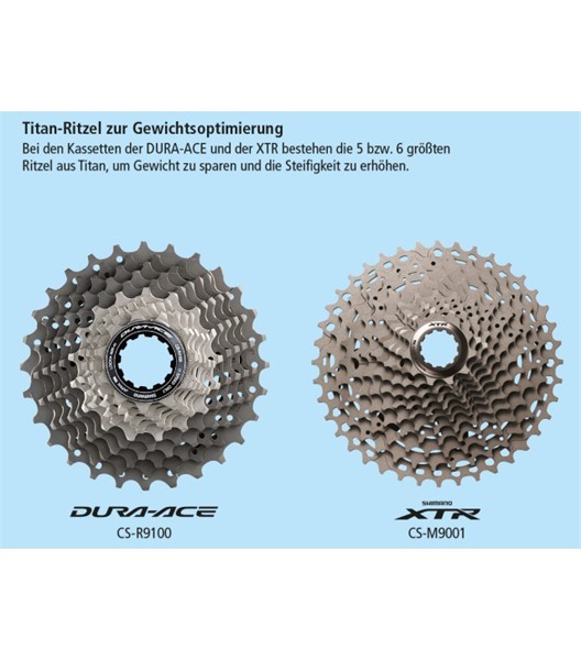 Kassette Dura-Ace CS-R9100 11-Gang, 11-28 Zähne