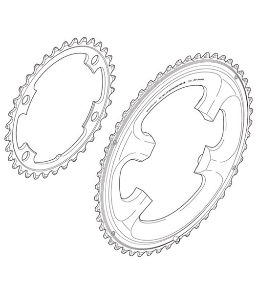 Kettenblatt Ultegra FC-6800 Double 34 Z